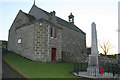 Tyrie church and war memorial.