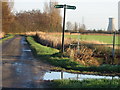 Footpath crossing Cooper Street Drove.