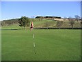 The 18th green at Galashiels Golf Course