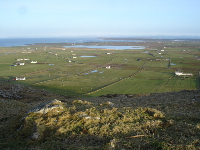 View over Loch Bhasapoll from Beinn Hough