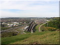 Channel tunnel terminus from Castle Hill