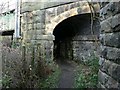 Footpath under railway bridge