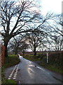 Lane junction near Rowden Farm