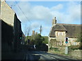 Longburton traffic lights on the narrow bend