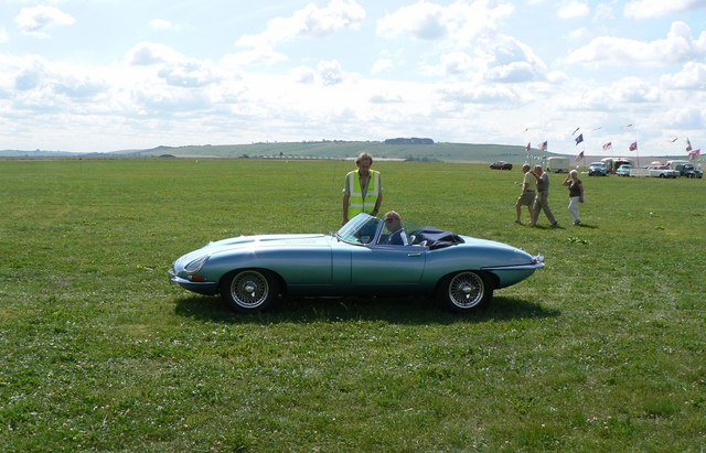 Jaguar 'E' type at Wroughton airfield