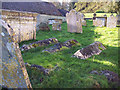 Moss covered graves at All Saints Church