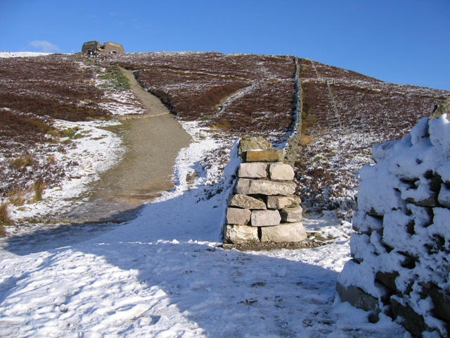 Offas Dyke Path below Moel Famau