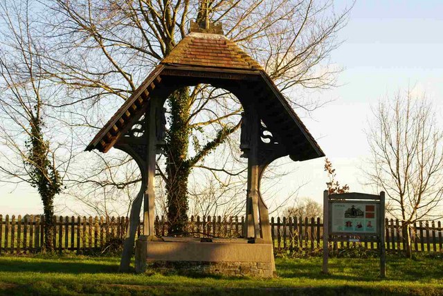 The elaborate cover for the village well