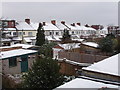 North Acton houses in snow