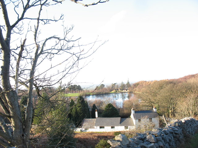 Lakeside Cottage and Llyn Bryn Bras