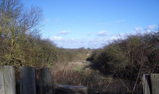 Disused Railway Track near Warmington