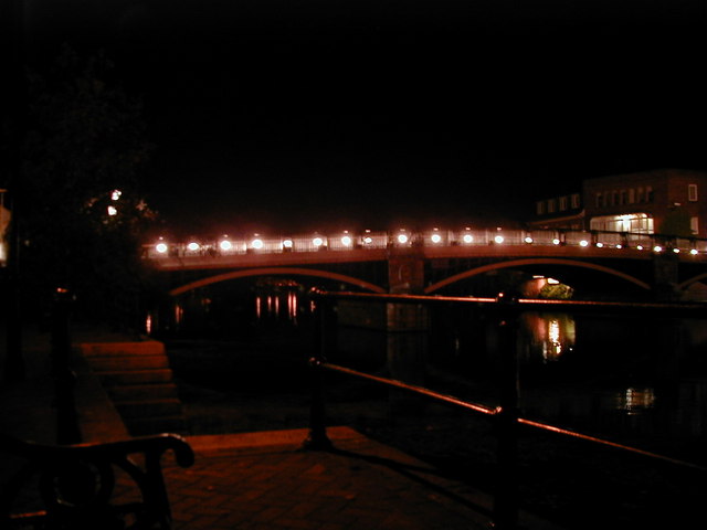 Windsor Bridge at night