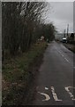 The Ecclefechan to Annan road at crossroads near to Brydekirk