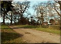 The view along the driveway to Bealings House