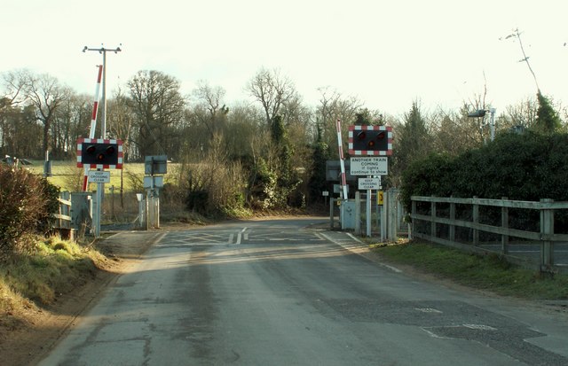 Level Crossing At Little Bealings © Robert Edwards :: Geograph Britain ...