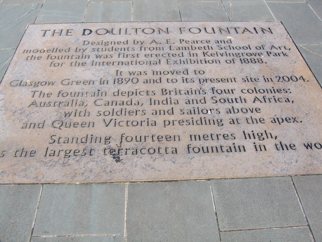 Doulton Fountain, Glasgow Green