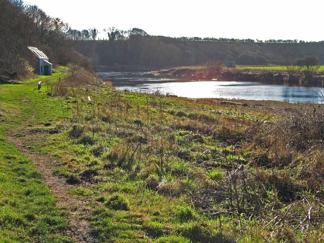 River Tweed meander below Horncliffe village