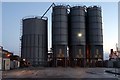 Cement silos at the Stormont Wharf