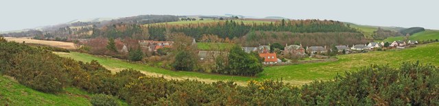Garvald panorama from Law Knowes