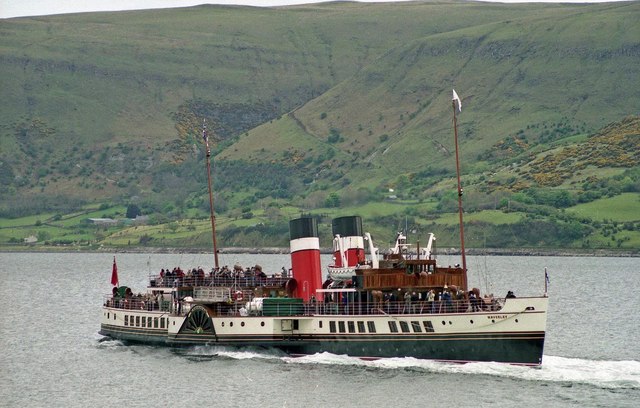 The Waverley Departing Red Bay © Albert Bridge Geograph Ireland