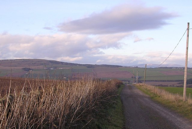 Looking North along track to Newmill and Balgavies Loch