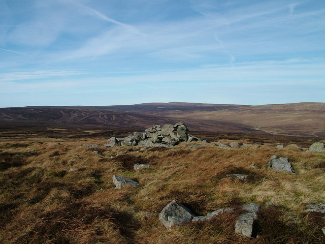 Pile of stones under Mickle Fell