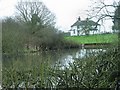 Pond and the old Gate Inn