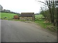 Flint and brick outbuilding, Wheelbarrow Town