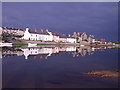 Riverside Cottages on the Afon Ffraw at high November tide