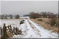 Snowy track to Mill of Fiddes