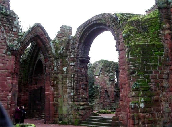 Ruins of Norman cathedral of St.John the Baptist, Chester