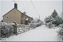 SO7740 : Watery Lane in the February Snow by Bob Embleton