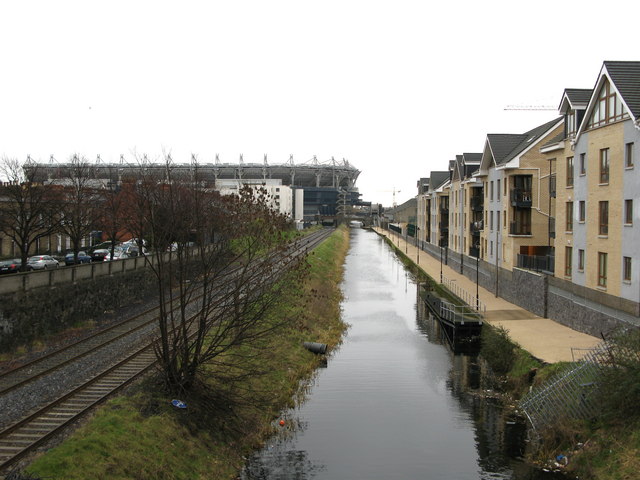 The Royal Canal at Drumcondra Road Lower, Dublin, Ireland