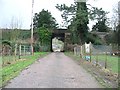 Farm road under the railway