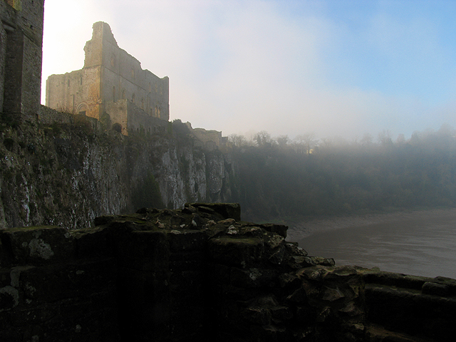 Winter Mist at Chepstow Castle
