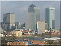 TQ3780 : Canary Wharf and the Isle of Dogs by Rachel Bowles