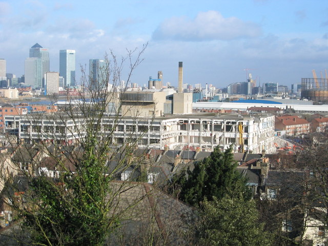 The derelict Greenwich Regional Hospital before demolition