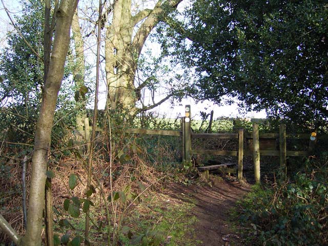 Stile at the Edge of Meriden Shafts Wood
