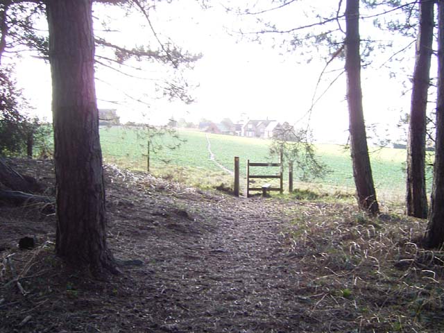Stile exiting Church Wood, Solihull