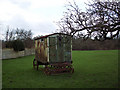 Shepherds caravan at Manor Farm, Netton