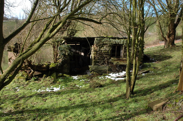 Old shed in an orchard at Westhope