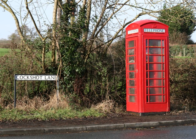 Telephone Box at the corner of A422 and Cockshot Lane, Dormston