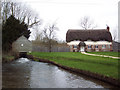 Cottage beside the River Bourne at Winterbourne Dauntsey