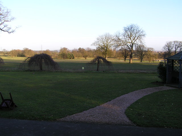 Pendrell Hall grounds with Wolverhampton on the skyline