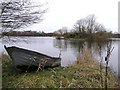 Boat moored at Doss Bay