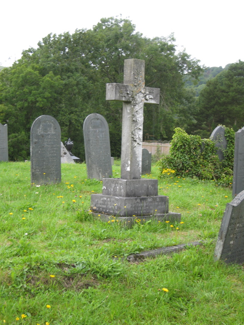 Old grave, St Hilary's Church, Llanilar