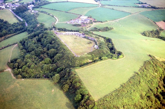 Aerial View of Scraesdon Fort and Antony
