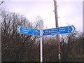 Signpost, near Coate Water, Swindon