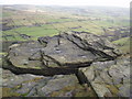 View over valley from the tops