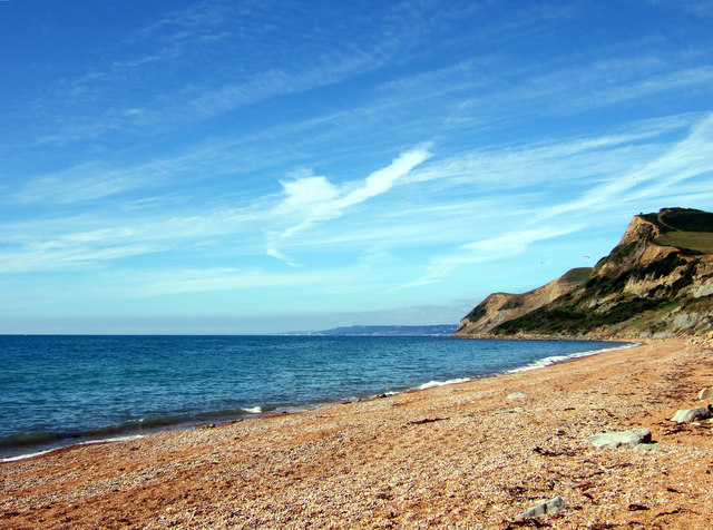 Thorncombe Beacon and Lyme Bay from West Beach